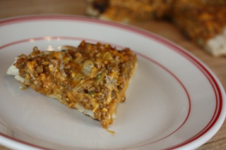 cheeseburger pizza