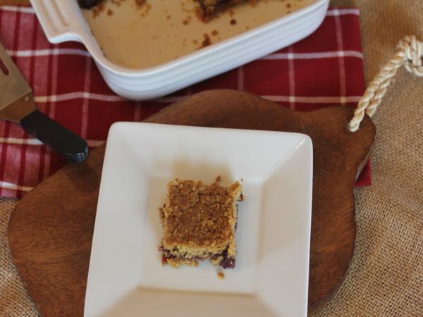 Raspberry Jam Bars with Gluten Free Baking Mix