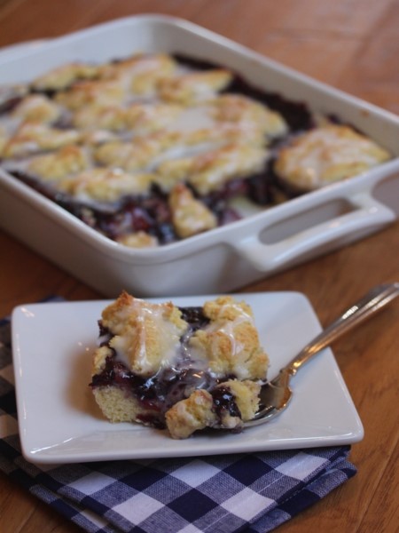 Gluten Free Blueberry Swirl Coffee Cake--